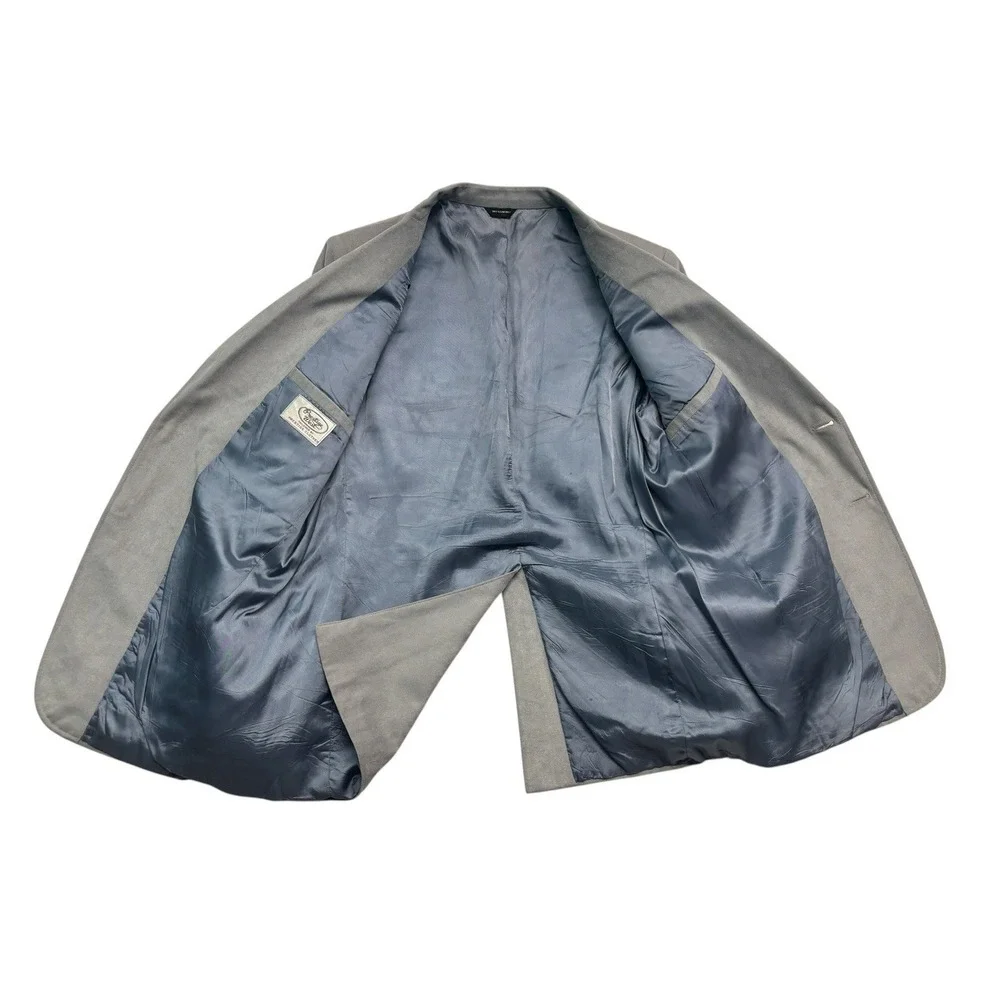 vtg Prestige West 42R Gray Western Blazer Jacket Sport Suit Coat‎ Moleskin USA